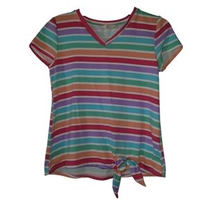 Blu Pepper Striped Tee Girl's Size Medium